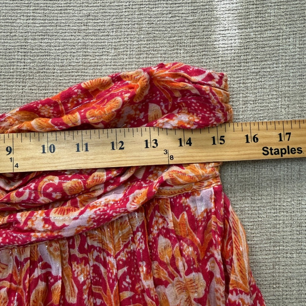 Anthropologie Strapless Floral Lagenlook‎ Harem Jumpsuit Size S Hippie Festival - Picture 10 of 13